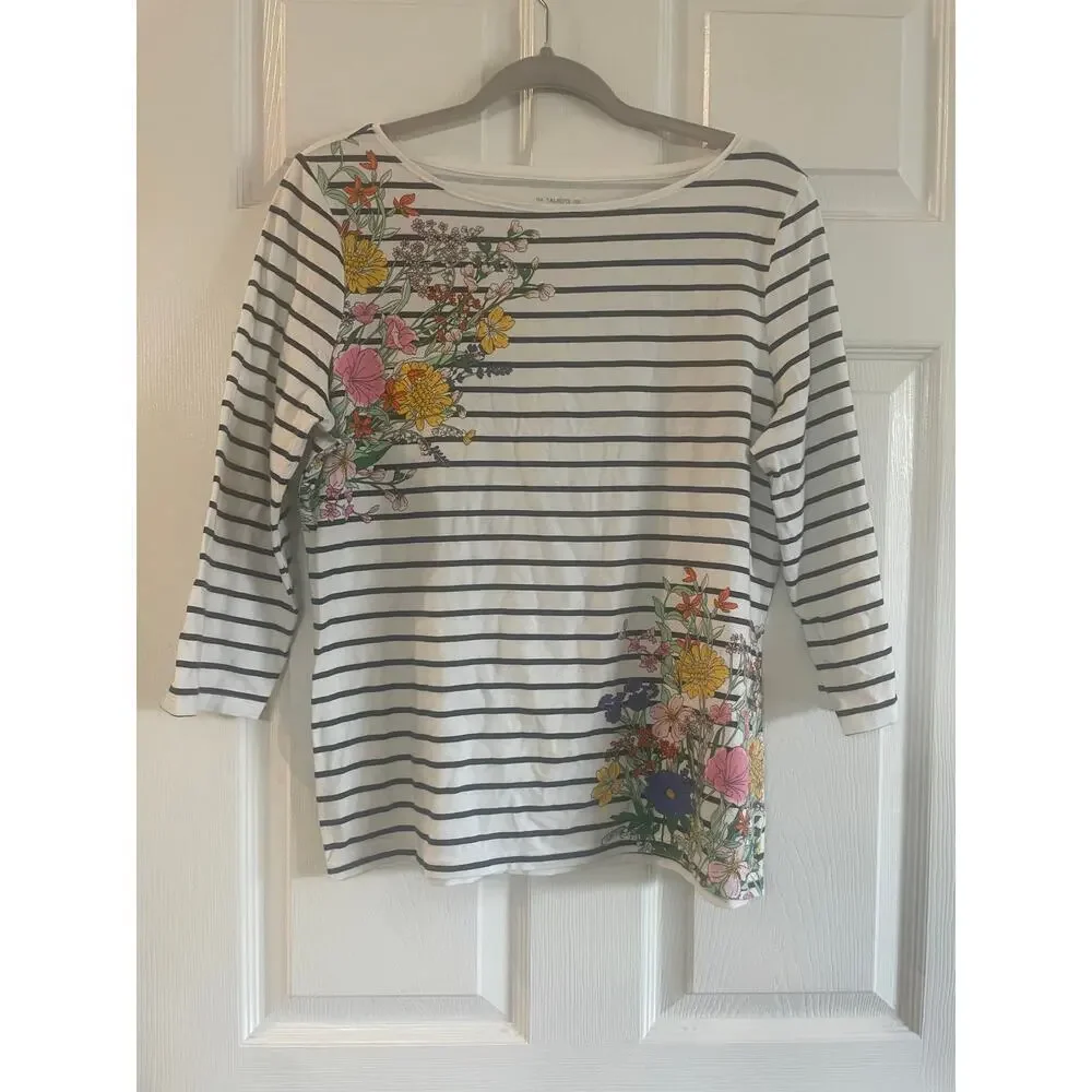 Talbots classic 3/4 length tshirt. Size Large Petitie - Picture 2 of 12